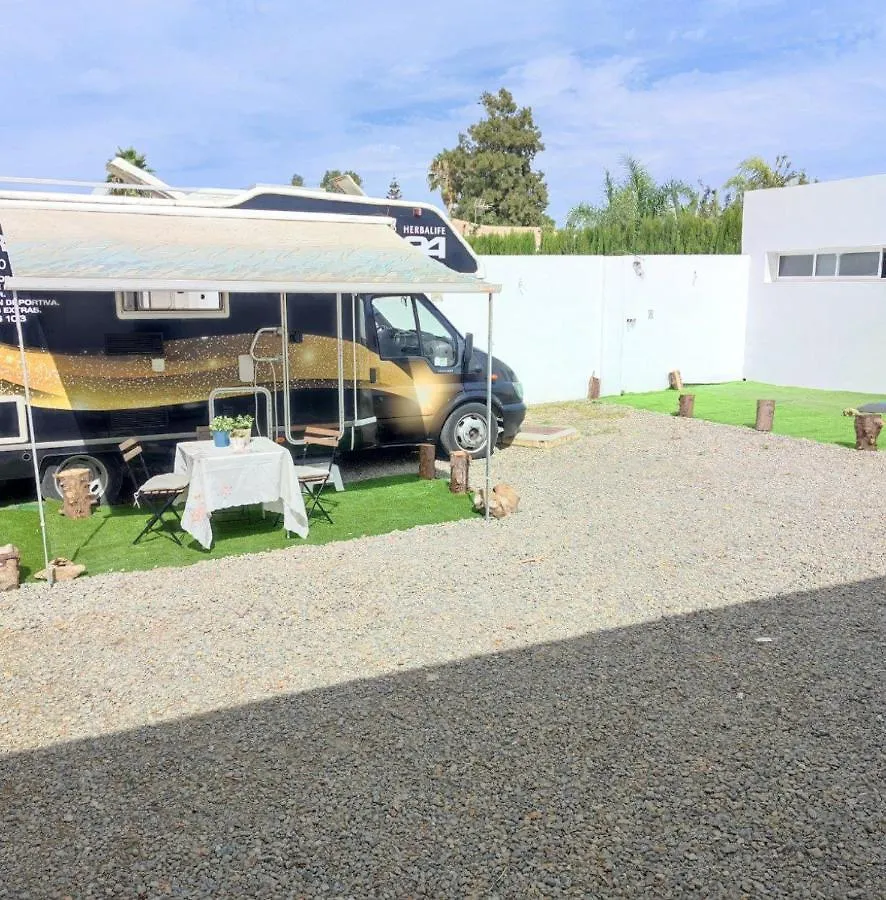 Autocaravana En El Centro De Bienestar Tfm Cadiz Campsite